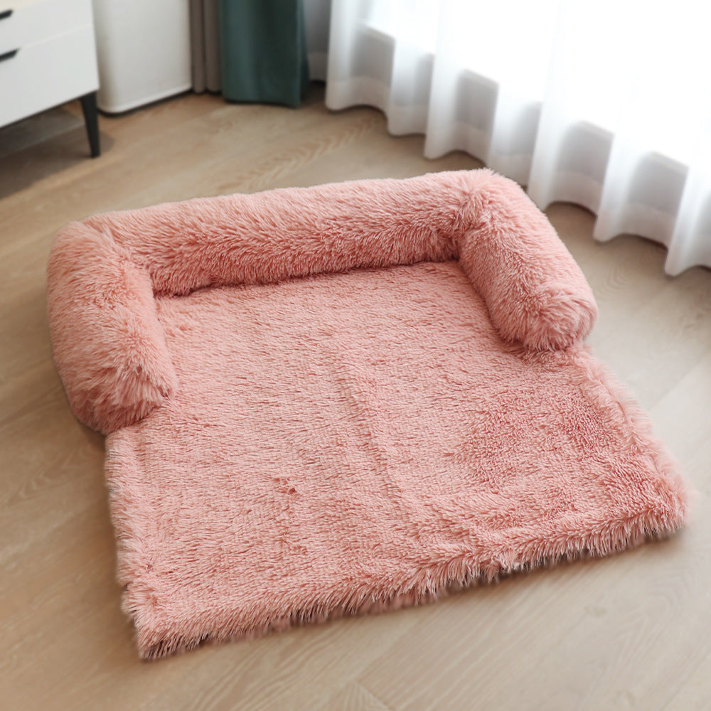 Removable Pet Dog Mat Sofa Dog Bed Soft Pad Blanket Cushion Home Washable Rug Warm Cat Bed Mat For Couches Car Floor Protector